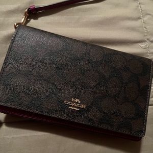 Anna Foldover Clutch Crossbody In Signature Canvas